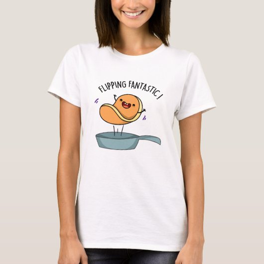 T-shirt Fliastic Funny Pancake Pun (Devant)