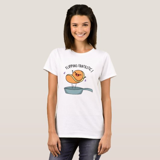 T-shirt Fliastic Funny Pancake Pun (Devant entier)