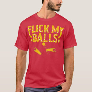 T-shirt Flick My Balls Retro Vintage Multiball Pinball Ar