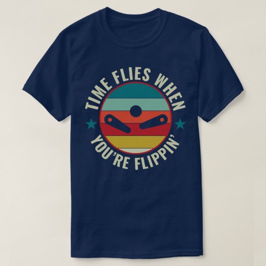 T-shirt Flies temps Pinball Machines Arcade Funny Jeu Retr (Design devant)
