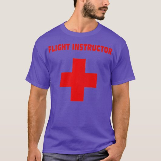 T-shirt Flight Instructor Lifeguard Premium (Devant)