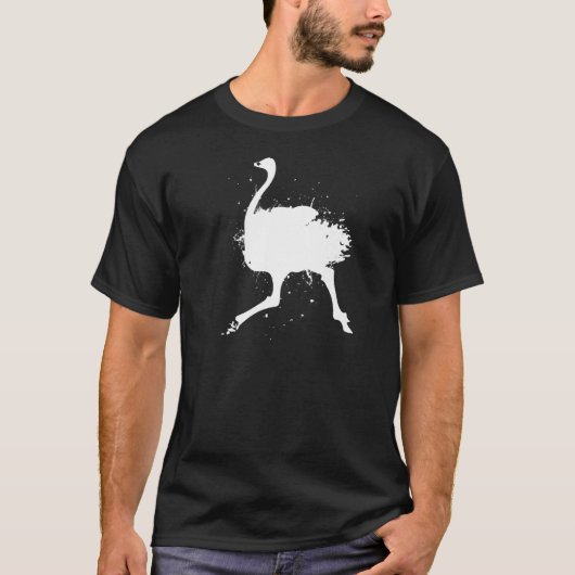 T-shirt Flightless Bird Ornithology - Wildife Emu Ostrich (Devant)