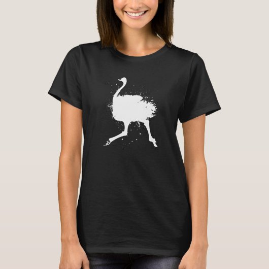T-shirt Flightless Bird Ornithology - Wildife Emu Ostrich (Devant)