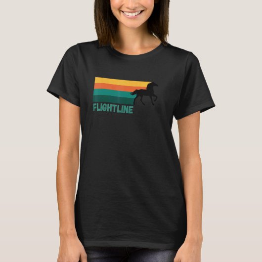 T-shirt Flightline Black Thoroughbred Racing Del Mar Sa (Devant)