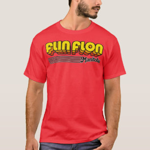 T-shirt Flin Flon Manitoba Retro Stripes