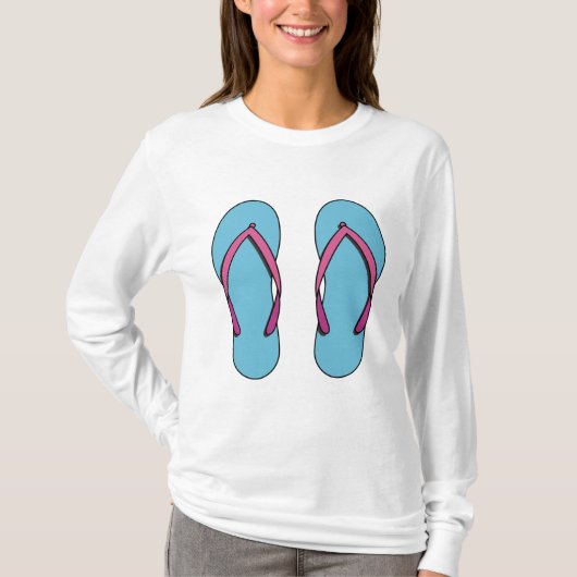 T-shirt Flip Flops de plage (Devant)