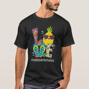 T-shirt Flip Flops Plage Ananas Vacances été Love Ki
