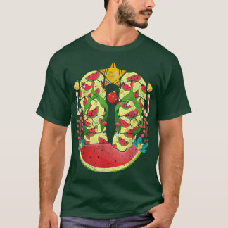 T-shirt Flip Flops Tropical Watermelon Xmas Lumières Noël