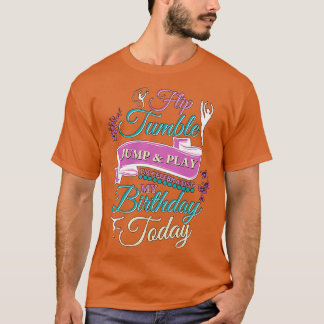 T-shirt Flip Tumble Jump Et Jouer Gymnastique fille Annive