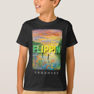 T-shirt Flippin Arkansas Ar Paradis de la pêche Sd760