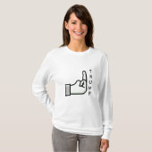 T-shirt Flipping Bird and Donald Trump Shirt (Devant entier)