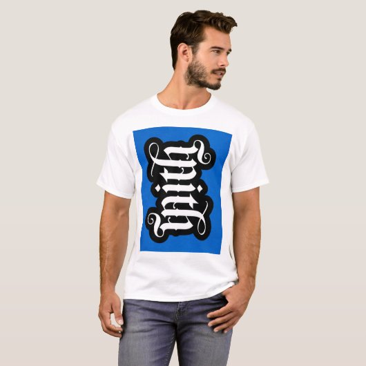 T-Shirt FlipScript Ambigram (Devant entier)