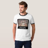 T-shirt Flirt de rage de hamster (Devant entier)