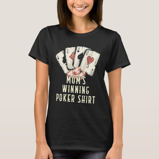 T-shirt Floating Whales Pool Chips  Poker Humor Card Game (Devant)