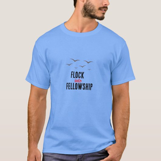 T-shirt Flockez dans la Fraternité | Typographie D (Devant)