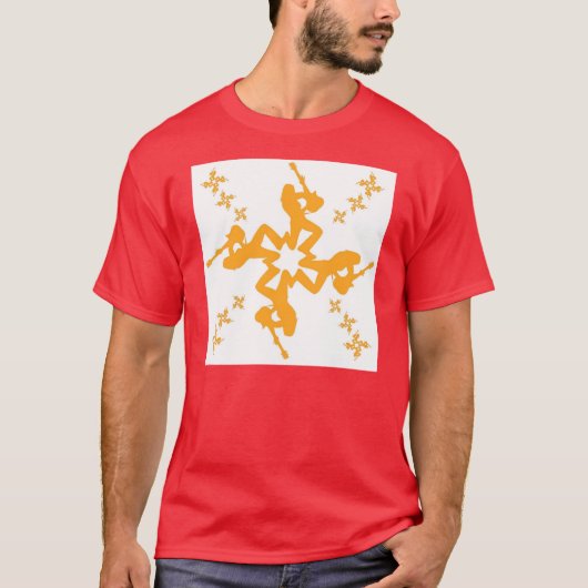 T-shirt Flocon de neige 1 de roche (Devant)