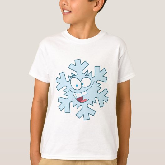 T-shirt Flocon de neige de bande dessinée (Devant)