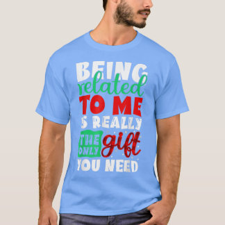 T-shirt Flocon de neige étant apparenté Arbre de Noël nouv