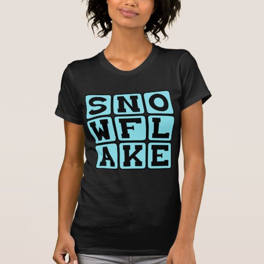 T-shirt Flocon de neige, Flocon Unique (Devant)
