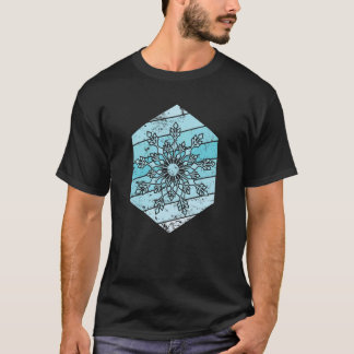 T-shirt Flocon De Neige Froide De Glace Froide