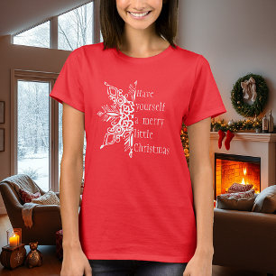 T-shirt Flocon de neige Joyeux petit Noël (ou personnalise