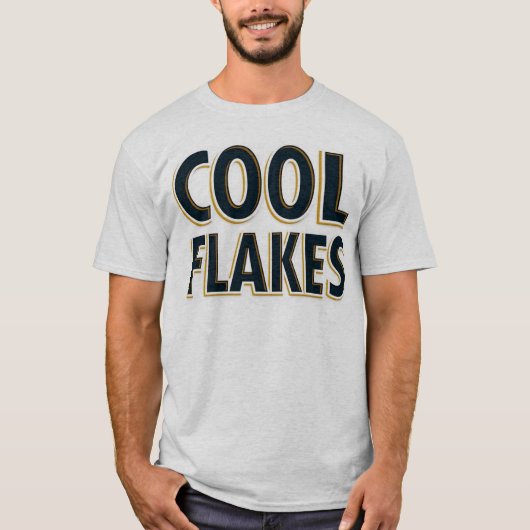 T-shirt flocons de cool (Devant)
