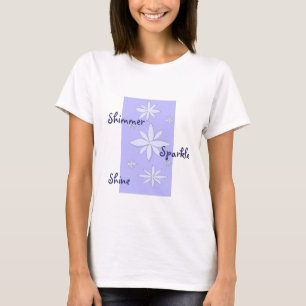 T-shirt Flocons de neige scintillants et étincelants
