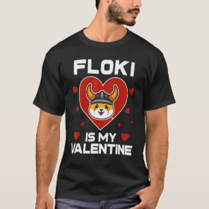 T-shirt Floki Inu Est Ma Pièce Valentine Au Crypto Lune