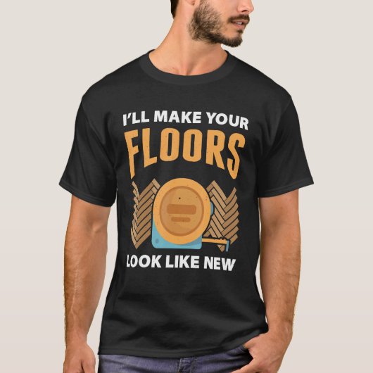 T-shirt Flooring Installer For Prossional Installer Carpet (Devant)