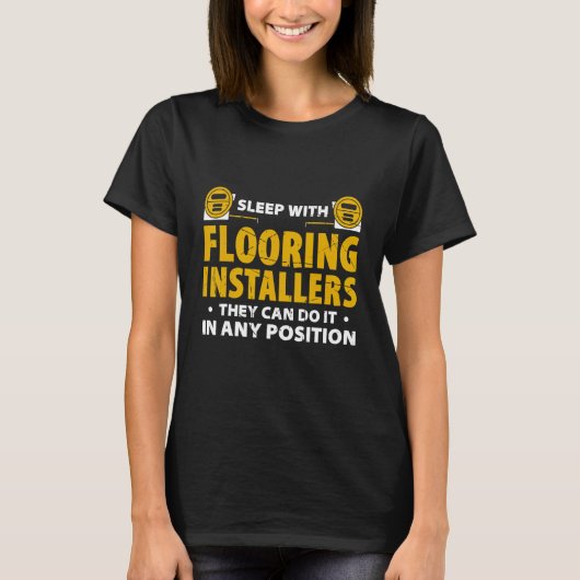 T-shirt Flooring Installer For Prossional Installer Carpet (Devant)