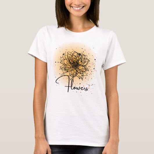 T-shirt Flor do sol (Devant)