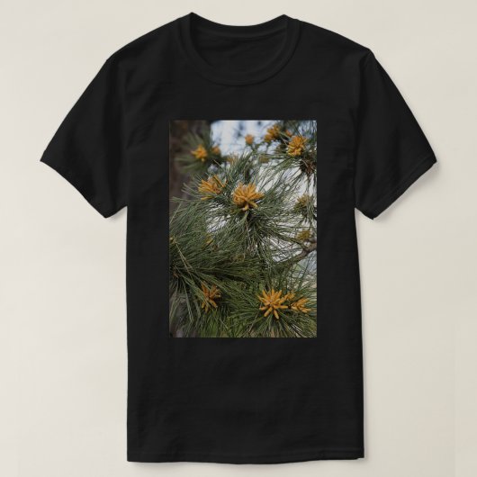 T-shirt floraison de branches mâles du pin autrichien (Design devant)