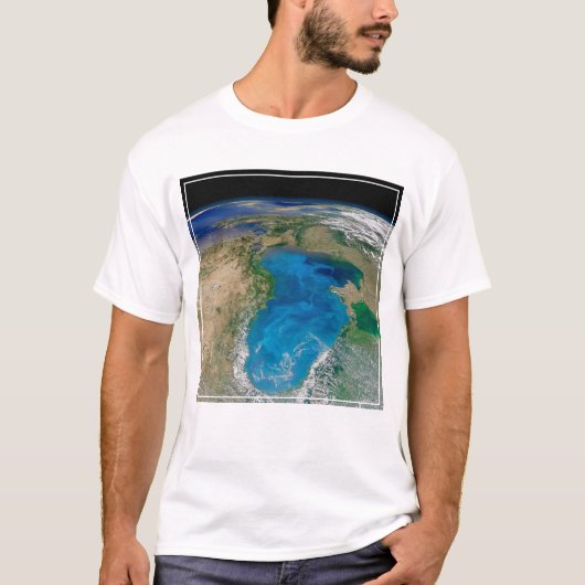 T-shirt Floraison De Phytoplancton Bleu En Mer Noire (Devant)