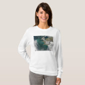 T-shirt Floraison de phytoplancton dans l'Atlantique Nord (Devant entier)