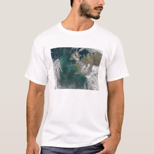 T-shirt Floraison de phytoplancton dans l'Atlantique Nord (Devant)