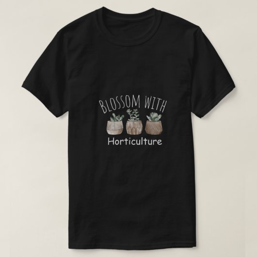T-shirt floraison horticole (Design devant)