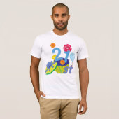 T-Shirt Floral 21e Anniversaire Homme (Devant entier)
