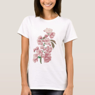T-shirt floral à Fleur de Cerisier Rose