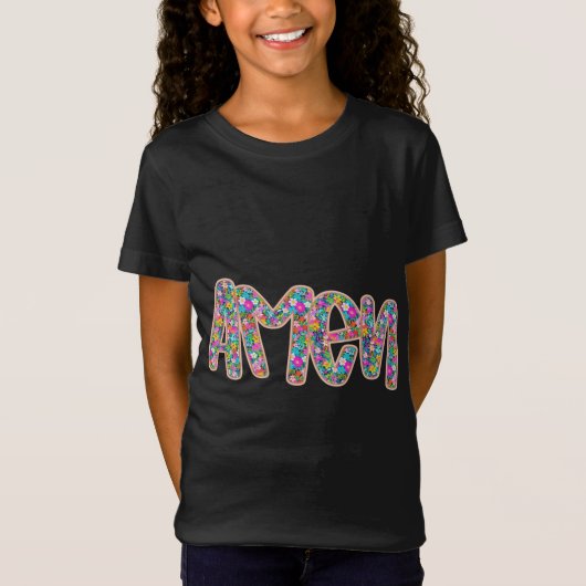 T-Shirt Floral Amen (Devant)