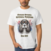 T-shirt Floral American Cocker Spaniel (Devant)