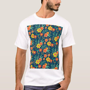T-shirt Floral Arrière - plan Belle conception-46566