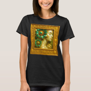 T-shirt Floral Baroque Portrait