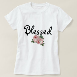 T-shirt floral béni