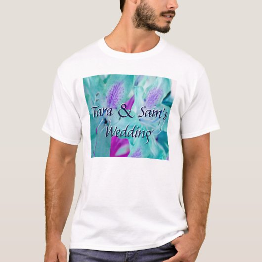 T-shirt Floral bleu (Devant)
