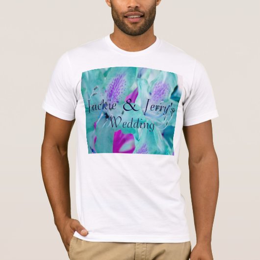 T-shirt Floral bleu (Devant)