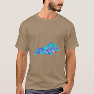 T-shirt Floral Blues Kentucky