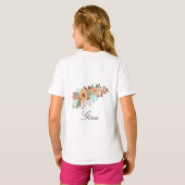 T-shirt Floral Boho moderne (Dos entier)