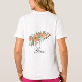 T-shirt Floral Boho moderne (Dos)