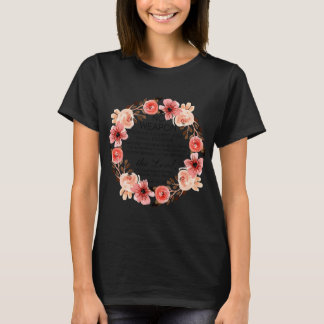 T-shirt Floral Christian Aucune Arme Formée Contre Vous Bi
