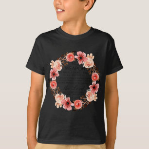 T-shirt Floral Christian Aucune Arme Formée Contre Vous Bi